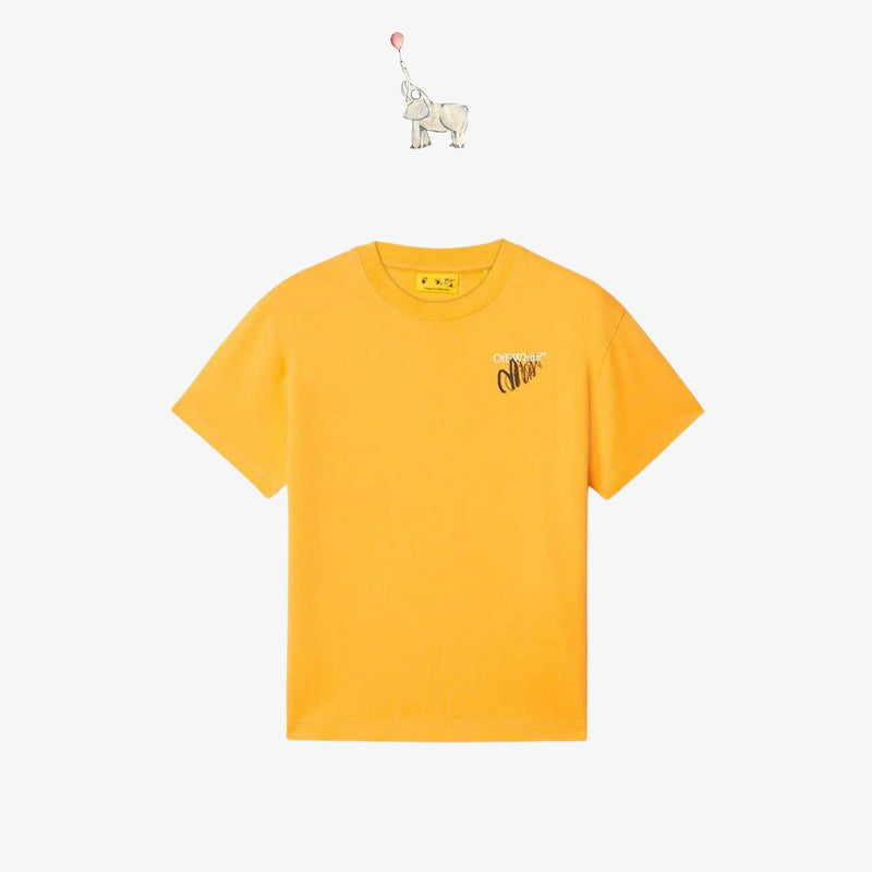 Off-White Arrow Sketch T-Shirt in Yellow White | 12Y