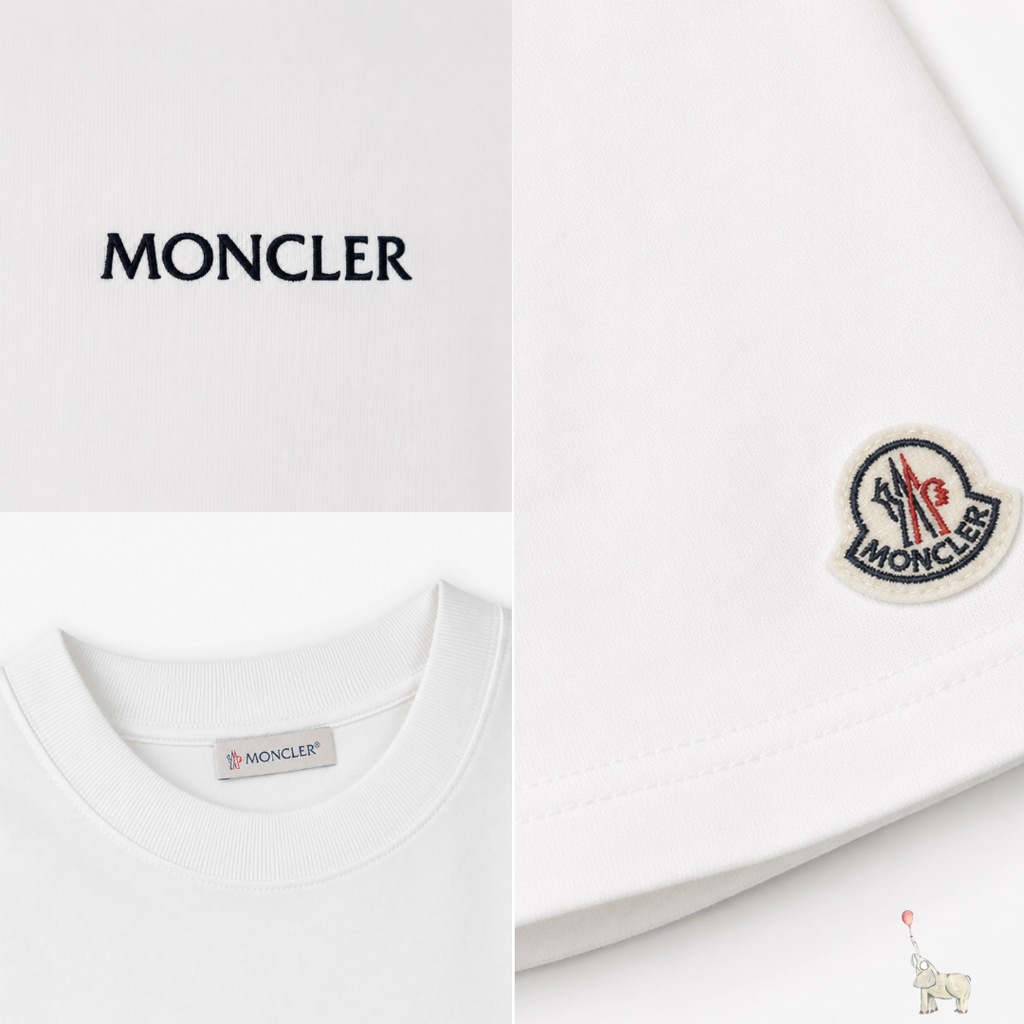 Moncler White T-Shirt L ( Non Registered)