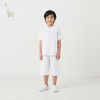 Kekeyo Linen Short-Sleeve Koko Shirt Top | 2-14Y