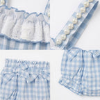 Kekeyo Aurora Set Top Shorts Baby Blue | 1Y 2Y