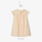 Gucci Logo Lace Dress in Cotton | 3Y