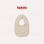 Kekeyo 2-in-1 Baby Set (Hat & Bibs) 0-3M Newborn | Cream Series
