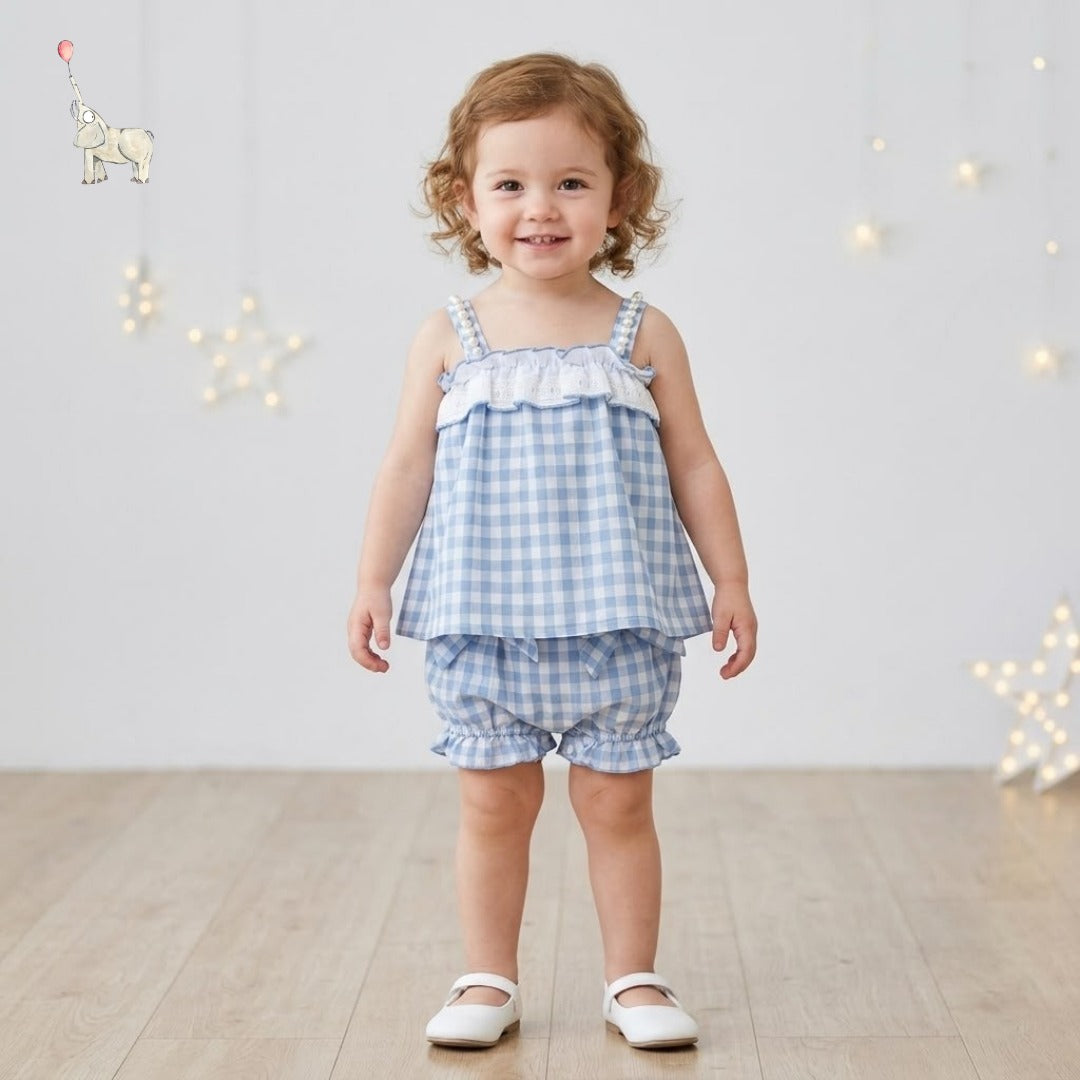 Kekeyo Aurora Set Top Shorts Baby Blue | 1Y 2Y