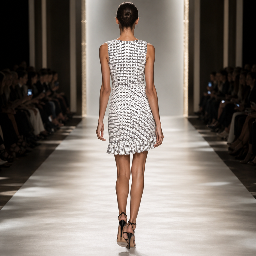 ALAIA Midi dress white ( L )
