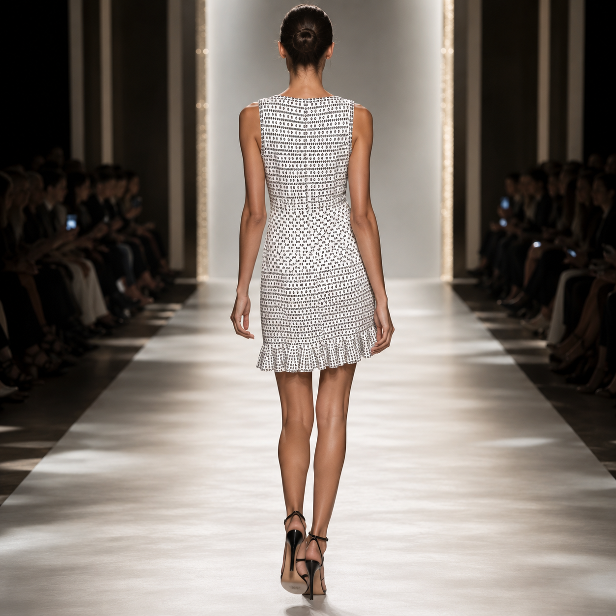 ALAIA Midi dress white ( L )