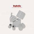 Kekeyo 5-in-1 Baby Essentials Gift Set 0-3M Newborn | Grey Series