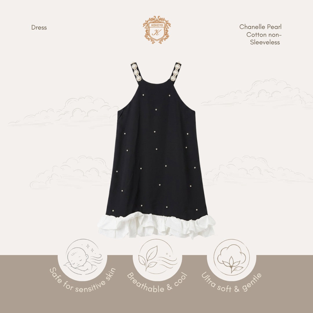 Kekeyo Chanelle Pearl Dress Cotton non-Sleeveless