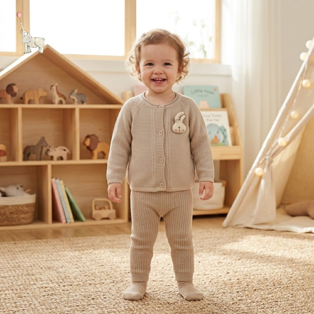 Kekeyo Set Top Pants Knit Organic Cotton | 3M 6M 12M
