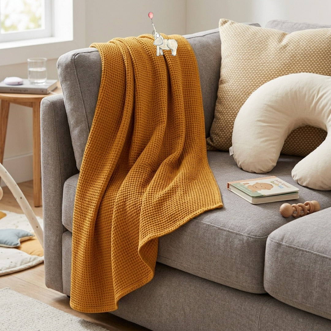 Kekeyo Blanket Mustard Lace