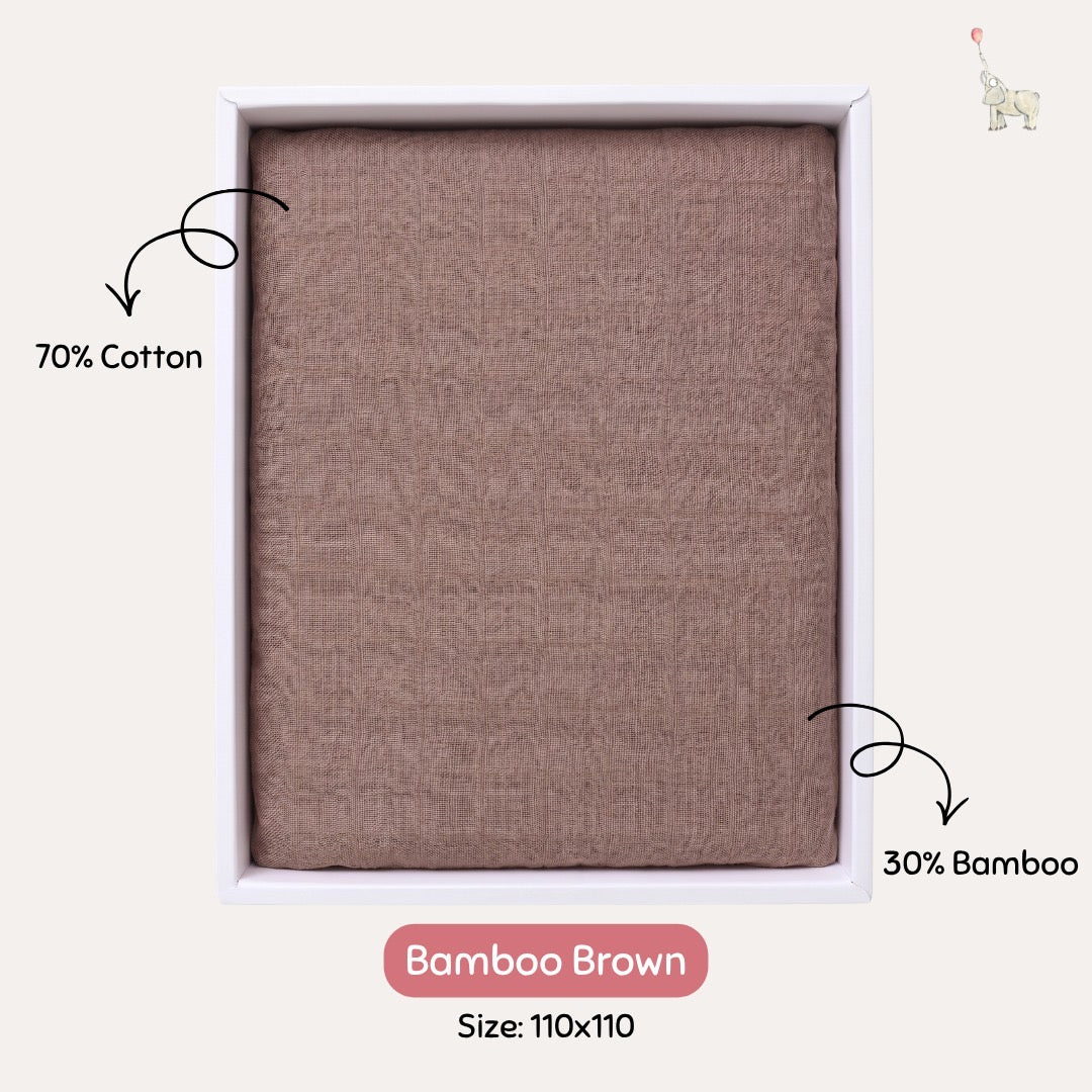 KEKEYO Swaddle Bamboo Brown