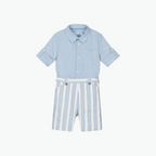 Abel & Lula Blue White Strip
