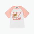 Kenzo Girls Logo T-Shirt "K" in Pink White