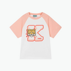 Kenzo Girls Logo T-Shirt "K" in Pink White