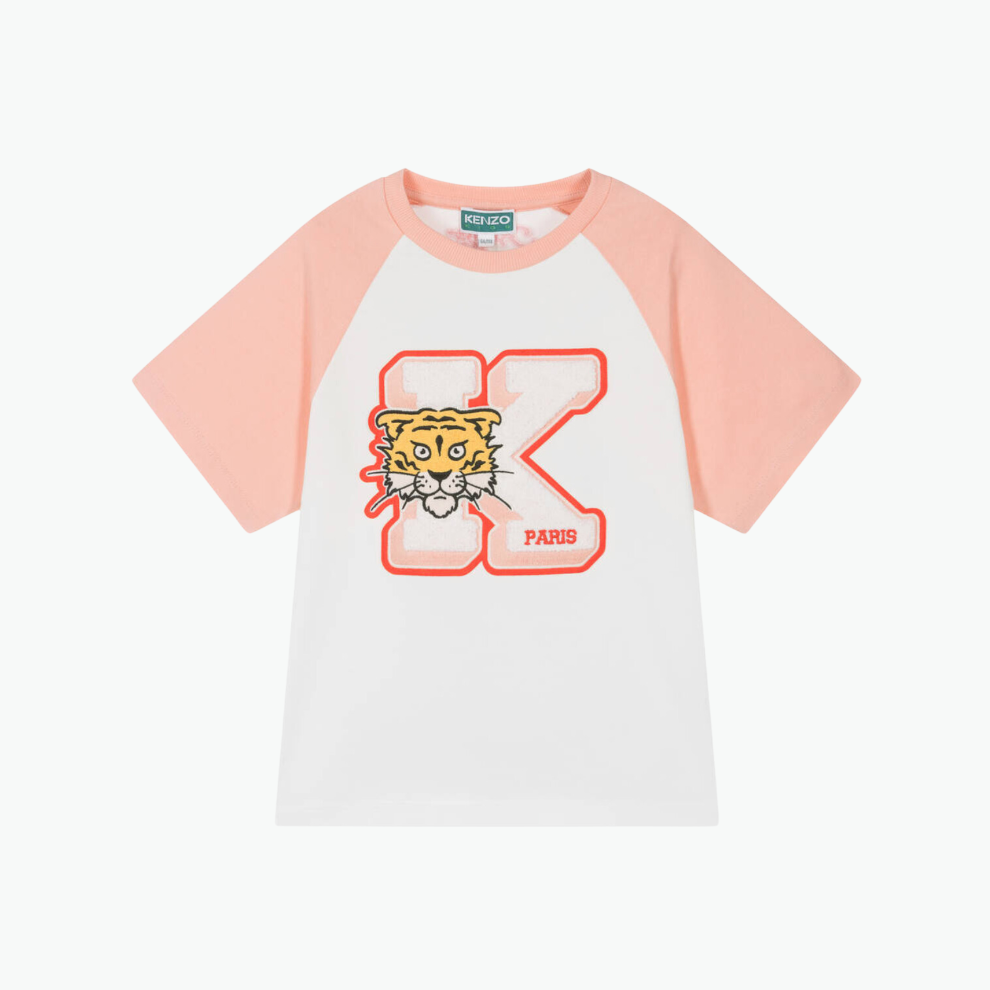 Kenzo Girls Logo T-Shirt "K" in Pink White