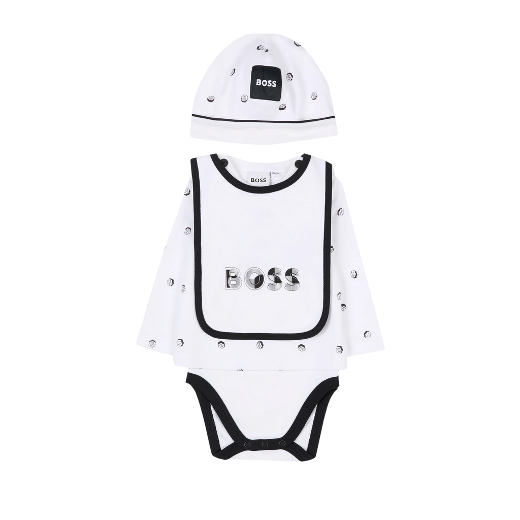 Boss Kids Babygrow set in White