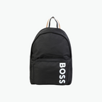 Boss Kids Logo Print Backpack