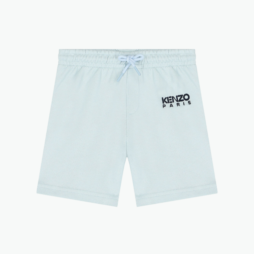 Kenzo Blue Shorts Logo Print