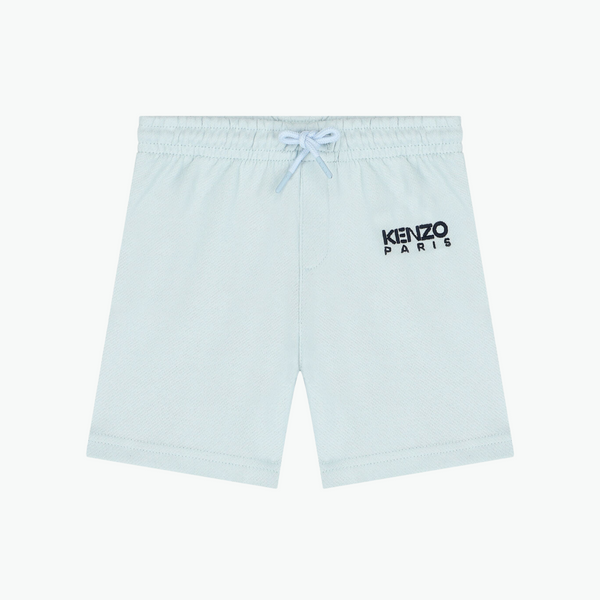 Kenzo Blue Shorts Logo Print