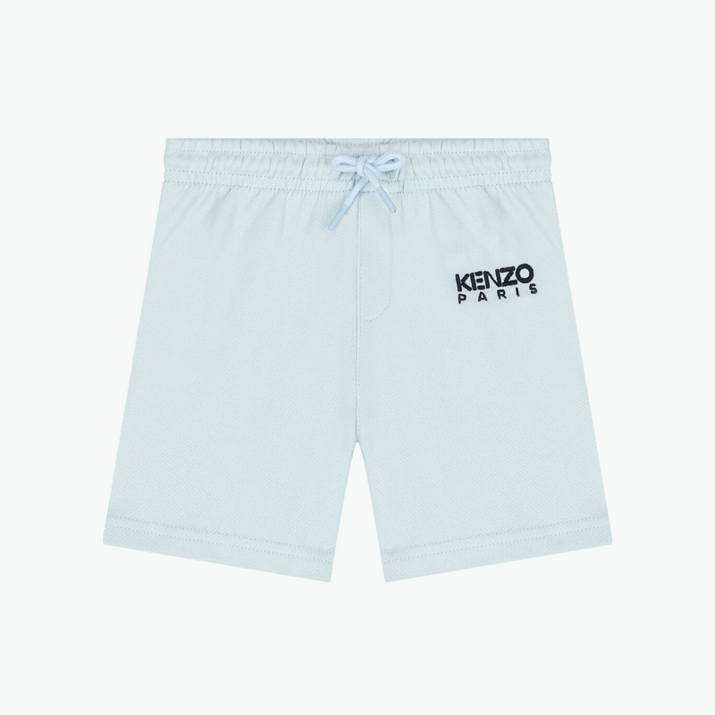 Kenzo Blue Shorts Logo Print