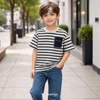 Kekeyo Flourish Stripe T-shirt