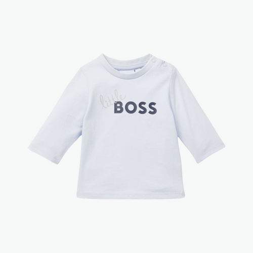 Boss Kids Little Boss Print Long Sleeve T-shirt
