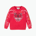 Kenzo Tiger Head Logo Sweatshirt in Cerise pink