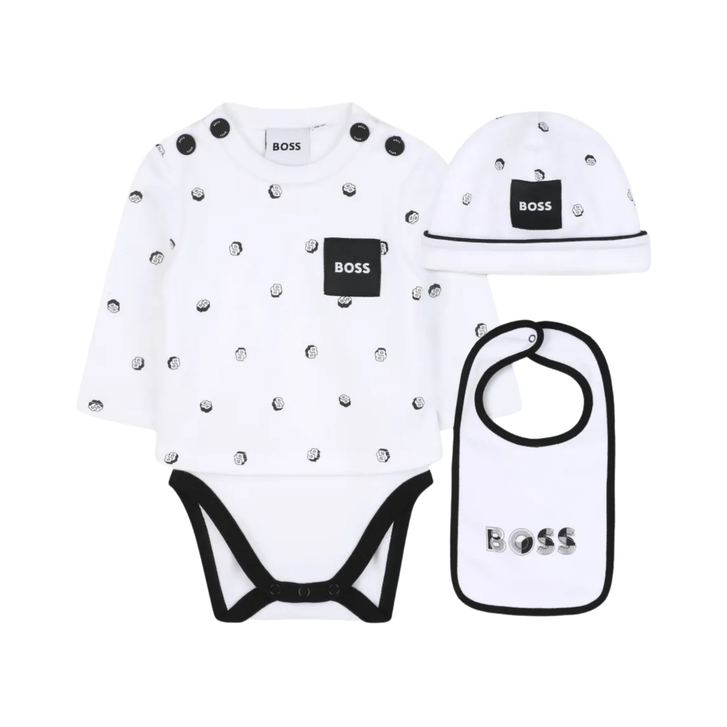 Boss Kids Babygrow set in White
