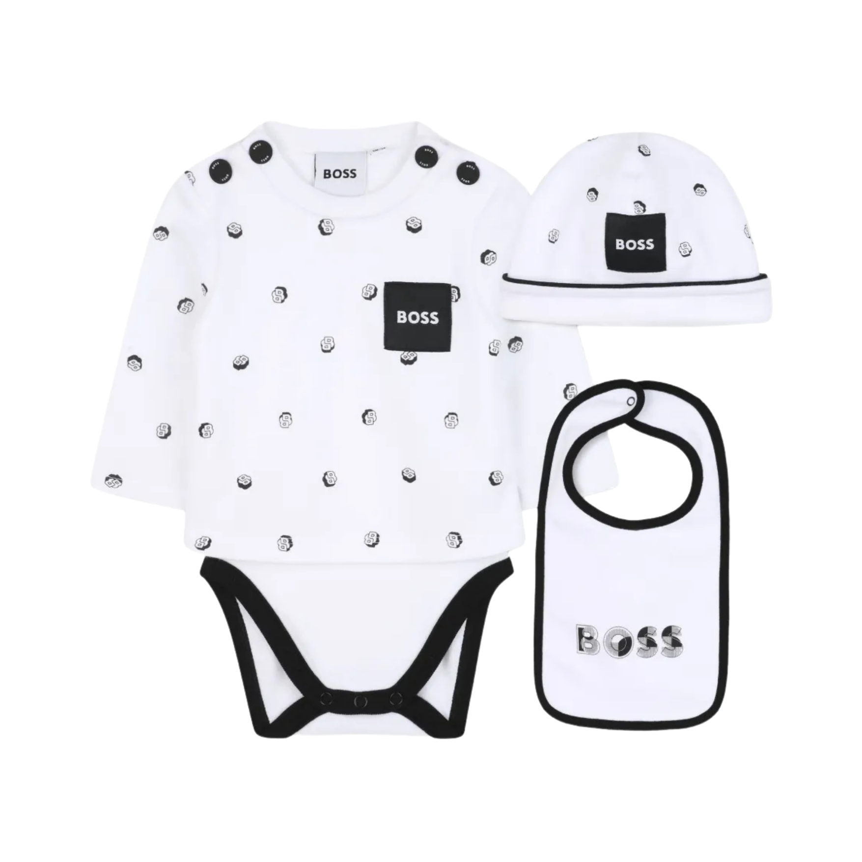 Boss Kids Babygrow set in White