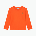 Kenzo Boke Flower Cotton Longsleeve in Orange