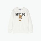 Moschino Kids Ivory Teddy Bear Long Sleeve Shirt