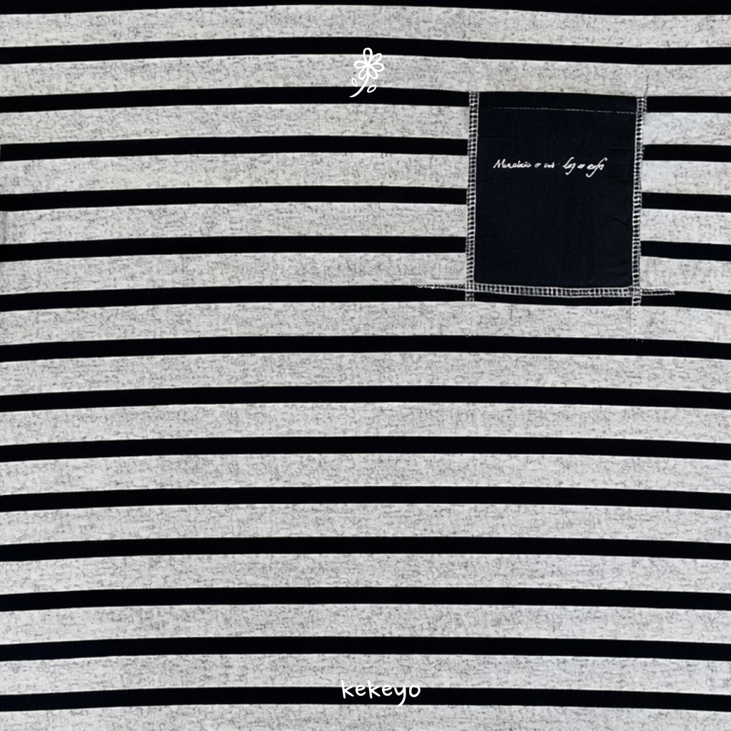 Kekeyo Flourish Stripe T-shirt
