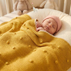 KEKEYO Blanket Pearl Mustard Knit