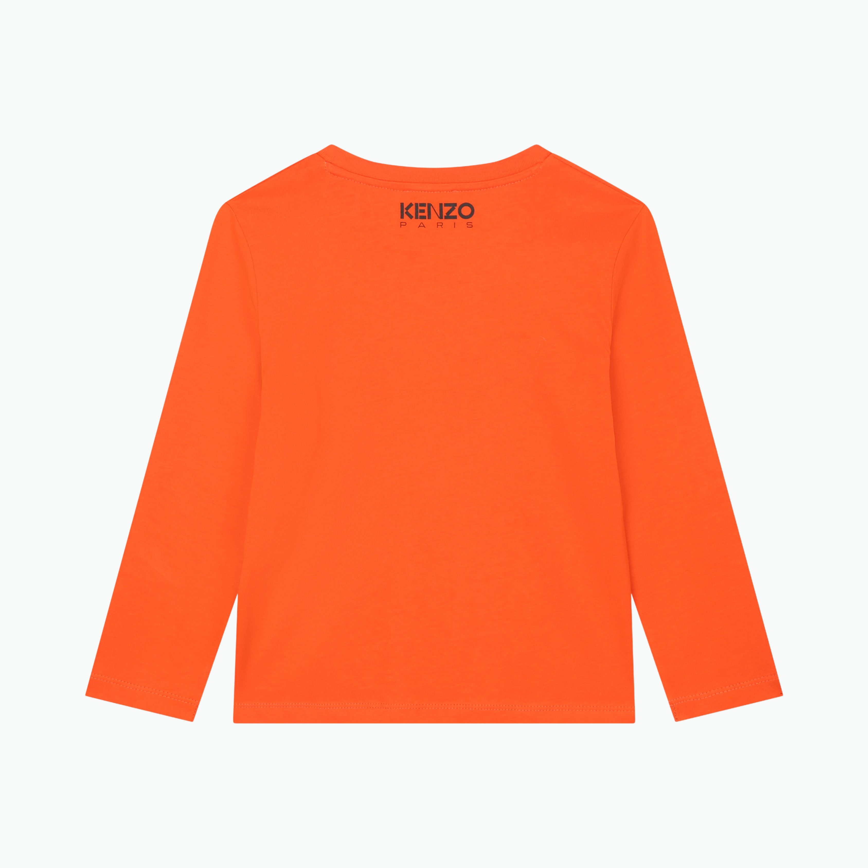 Kenzo Boke Flower Cotton Longsleeve in Orange