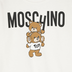 Moschino Kids Ivory Teddy Bear Long Sleeve Shirt