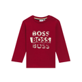 Boss Kids Long-Sleeved T-shirt in Red