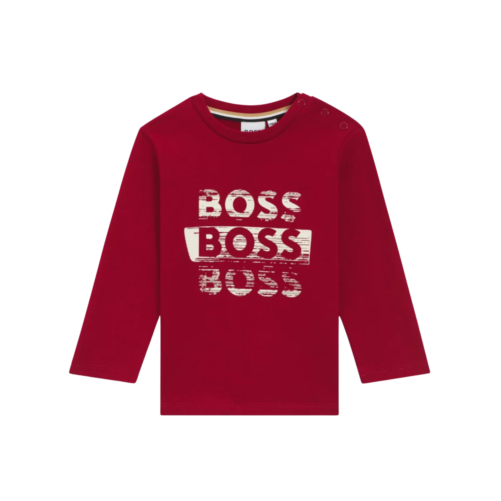 Boss Kids Long-Sleeved T-shirt in Red