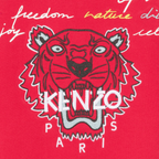 Kenzo Tiger Head Logo Sweatshirt in Cerise pink