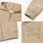 Burberry EKD Cotton Hoodie Beige Size 12Y | Babybrandedshop
