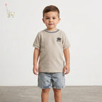 Boss T-shirt Striped Beige | 12M