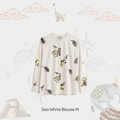 Sea White Blouse M