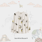 Sea White Blouse M