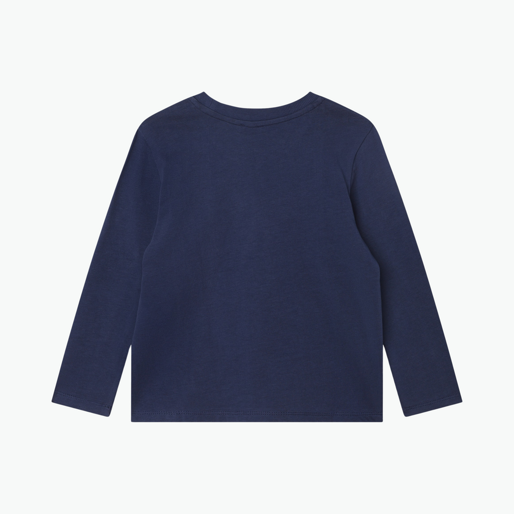 Kenzo Tiger Team Logo Longsleeve in Navy
