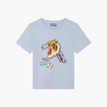Kenzo Boys Blue Varsity Tiger T-Shirt