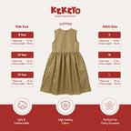 Kekeyo Dress Royal Bloom Coffe | 8Y 10Y 12Y S M L