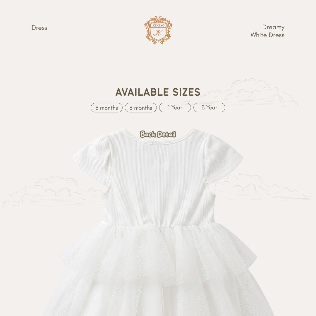 Kekeyo Dreamy White Dress | 3M 6M 1Y 3Y
