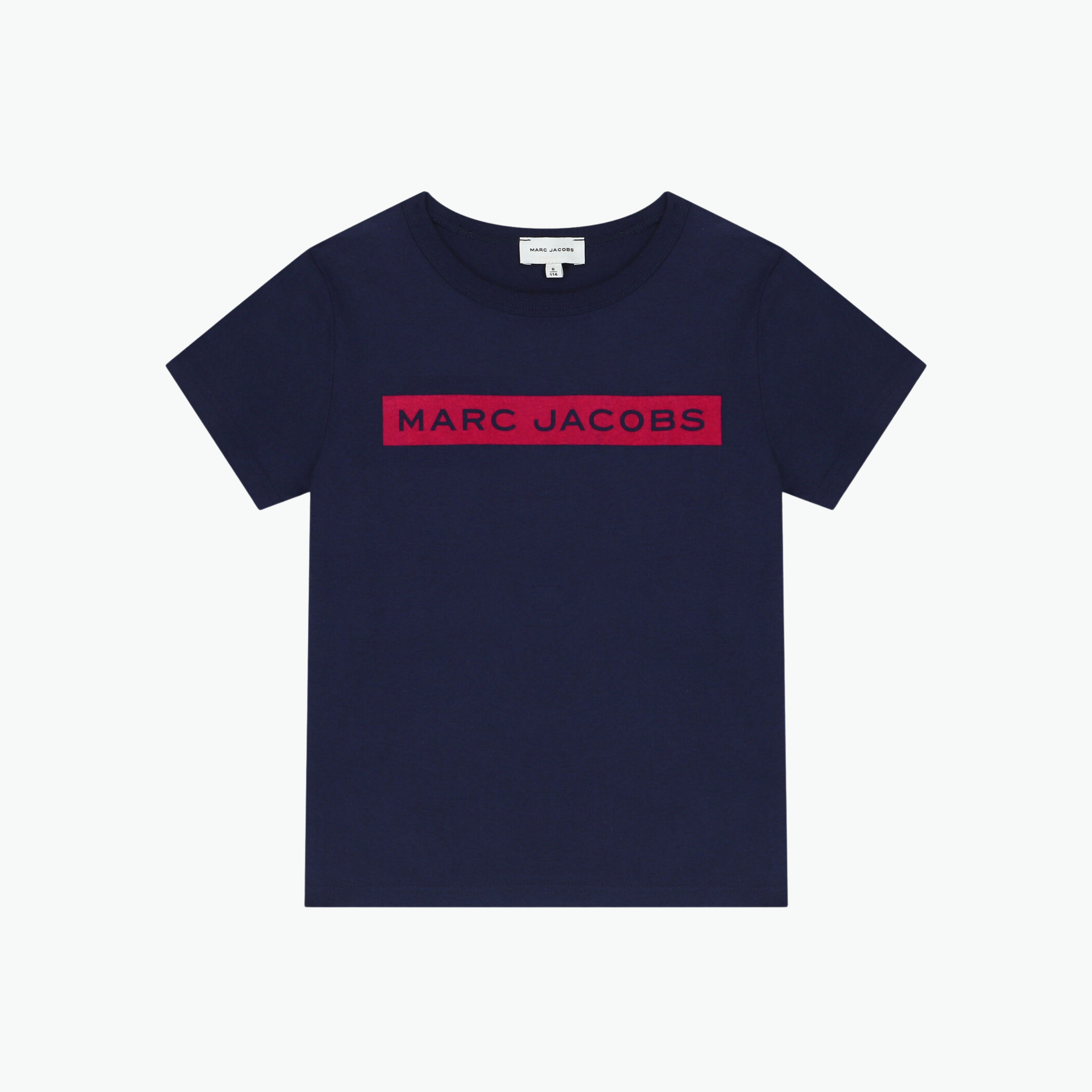 Marc Jacobs Kids Navy Logo Printed T-shirt