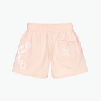 Kenzo Logo Shorts in Light Pink