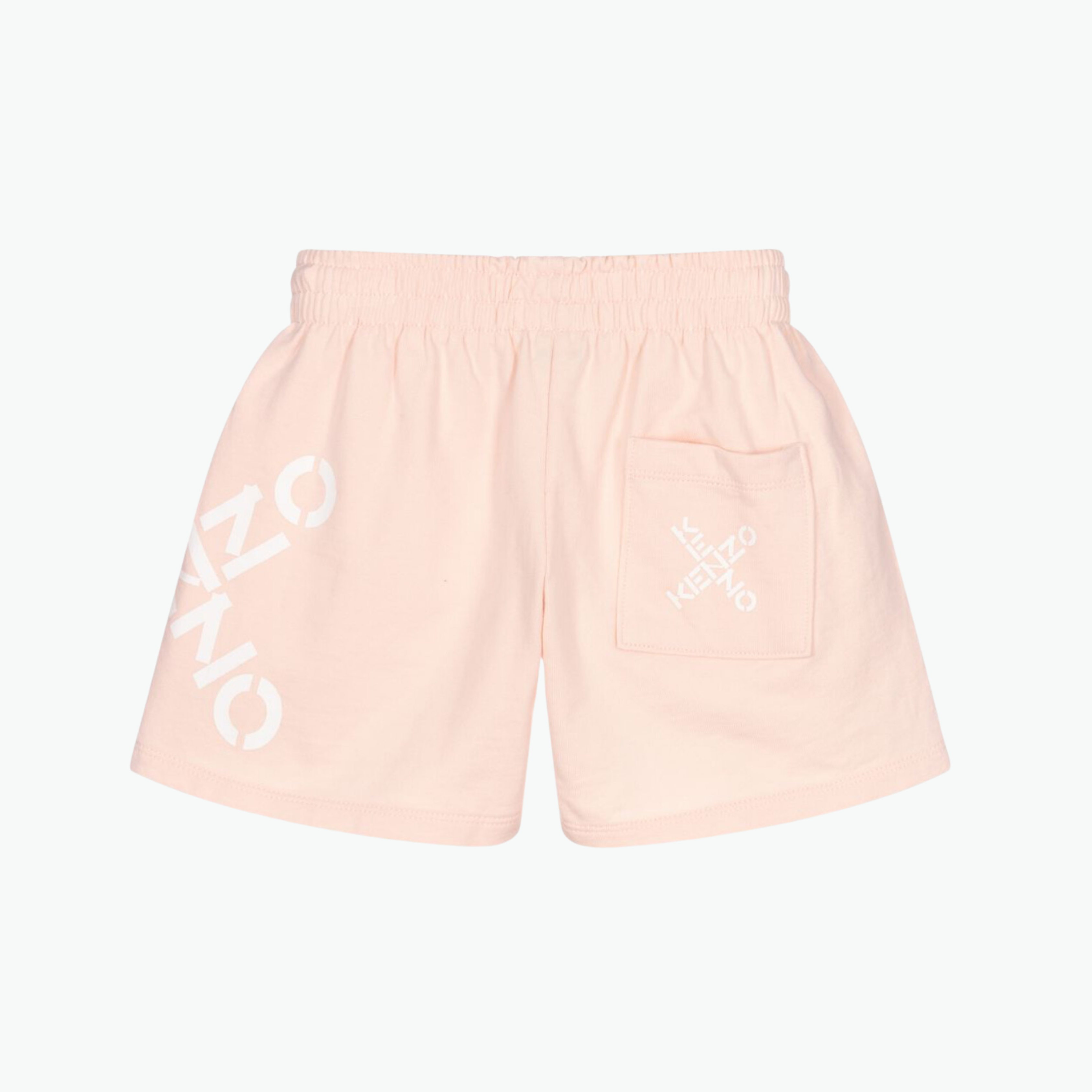 Kenzo Logo Shorts in Light Pink