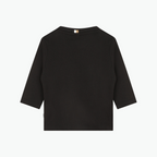 Boss Kids Long Sleeve Cotton T-shirt in Black