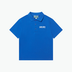 Kenzo Logo Print Polo Shirt in Blue